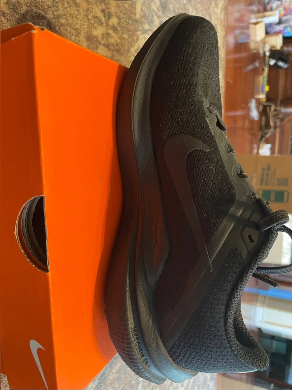 Nike Women's Black Knit Low-Top Sneakers